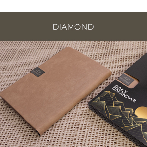 سررسید وزیری چرم دیاموند ( نسکافه ای )