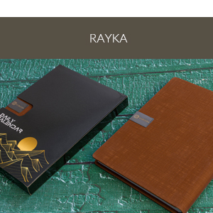 سررسید وزیری چرم رایکا ( عسلی )