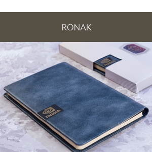 سررسید اروپایی کاغذ کرم روناک